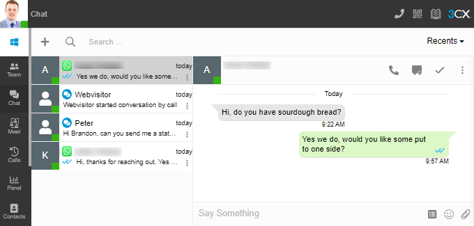 3CX Whatsapp Messaging