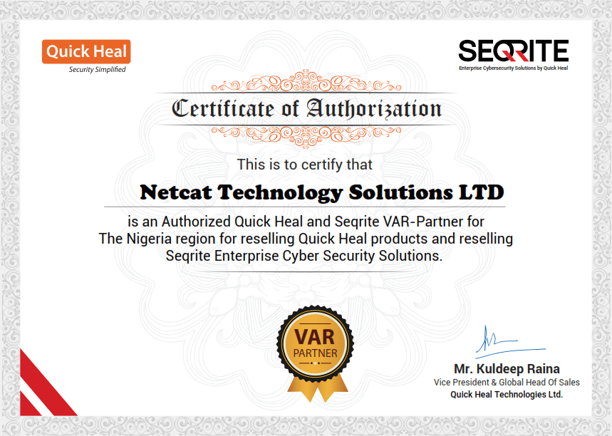Netcat Technology-Seqrite endpoint security Partner